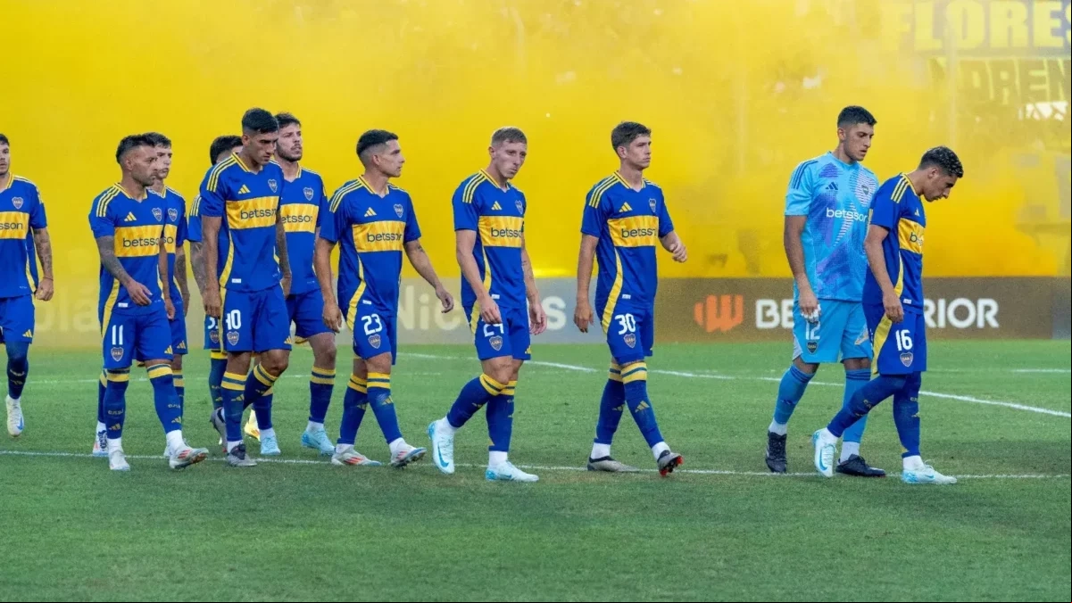 Los jugadores de Boca Juniors