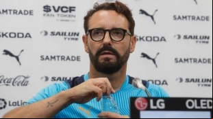 El entrenador valencianista, José Bordalás. Foto: Superdeporte