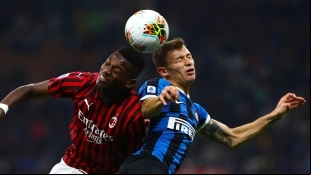 File image of a derby between Inter and Milan.