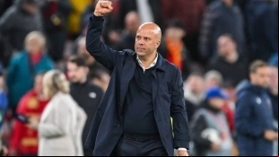 <p>Arne Slot, Liverpool's coach</p>