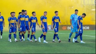 Los jugadores de Boca Juniors