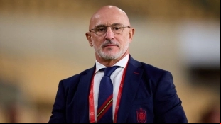 <p>Luis de la Fuente, current coach of Spain</p>